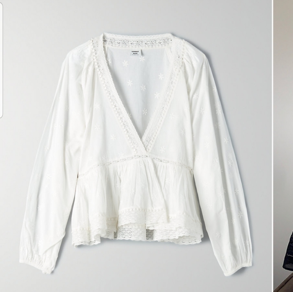 Aritzia balloon sleeve blouse